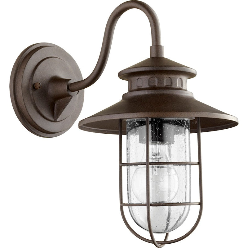 Quorum Moriarty Small Lantern in Oiled Bronze