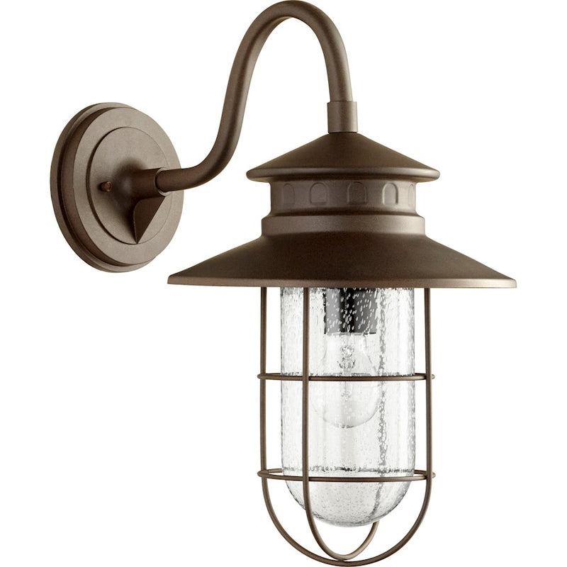 Quorum Moriarty Large Lantern in Oiled Bronze