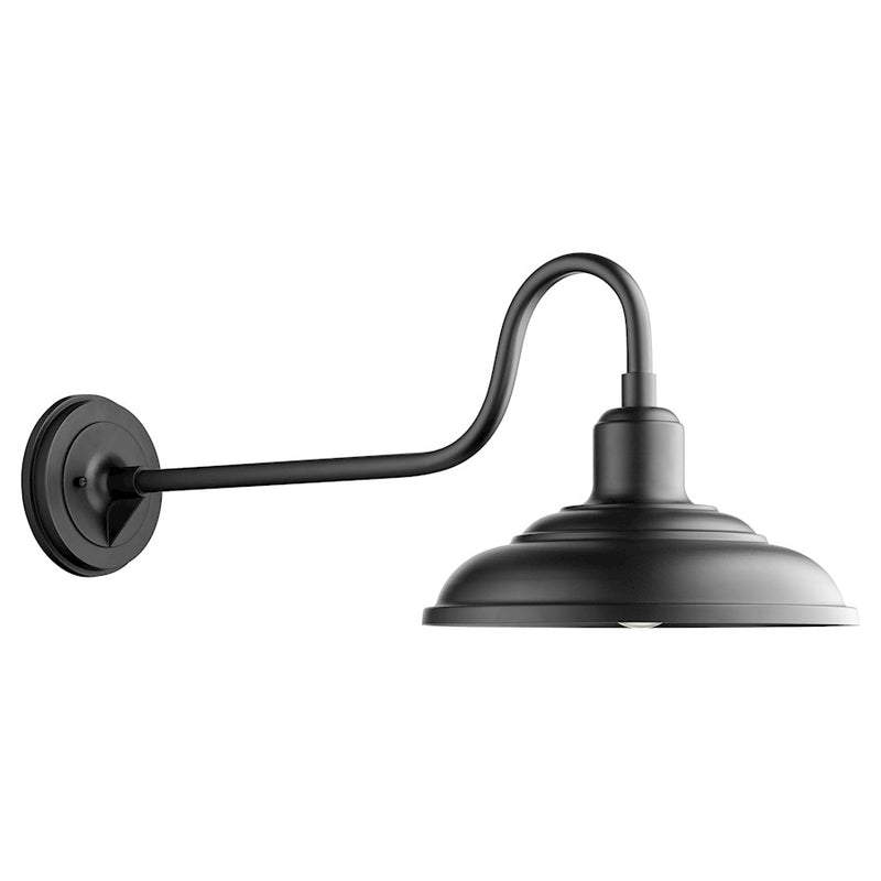 Quorum 1 Light 12"x27" Wall Mount, Noir