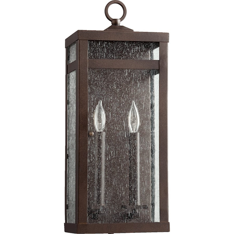 Quorum Clermont 2-LT 7.5' Outdoor Lantern, Oiled Bronze