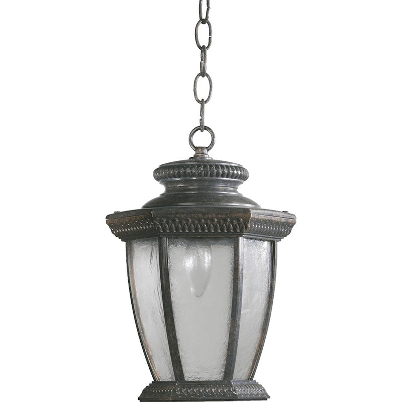 Quorum Baltic 1 Light Pendant, Baltic Granite