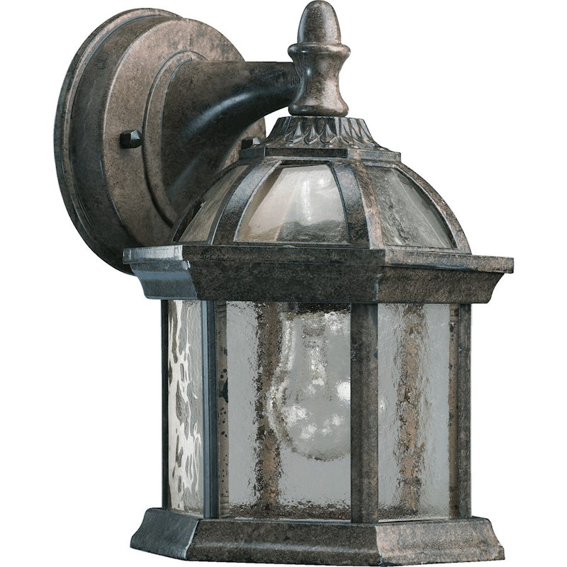 Quorum Weston 1 Light Wall Mount, Timberland Granite