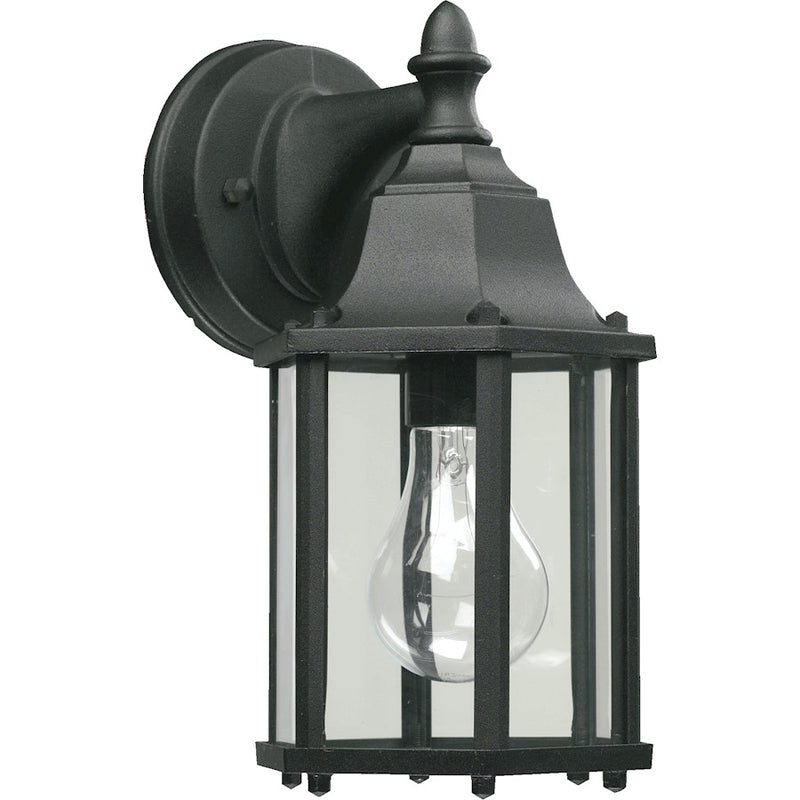 Quorum 1 Light Wall Mount, Black