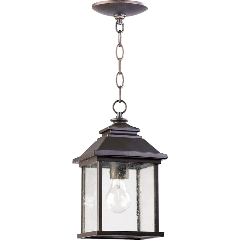 Quorum Pearson 1 Light Pendant, Oiled Bronze