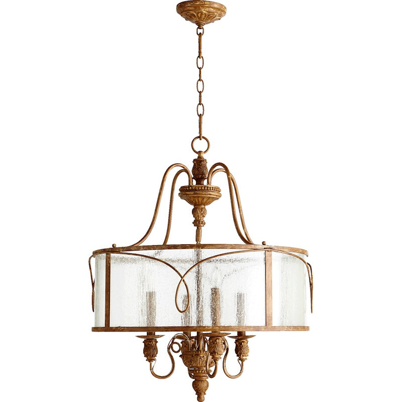 Quorum Salento 4 Light Pendant, French Umber