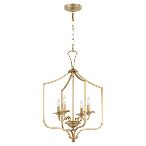 Quorum Maryse 4Lt Entry Light, Aged Brass
