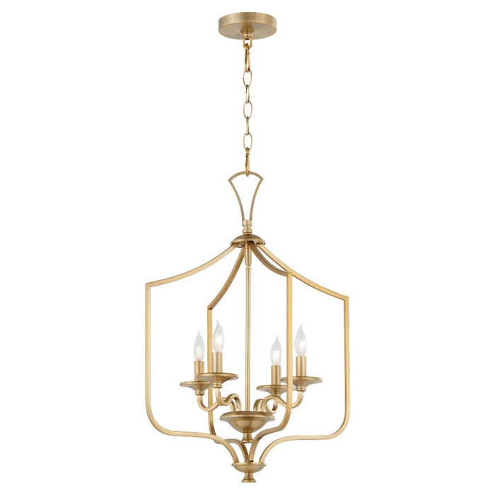 Quorum Maryse 4Lt Entry Light, Aged Brass
