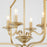 Quorum Maryse 4Lt Entry Light, Aged Brass