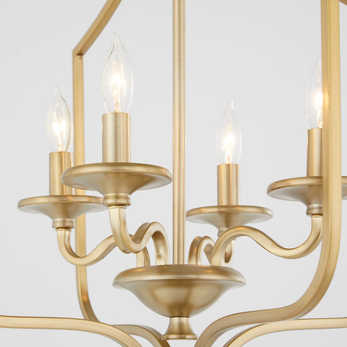 Quorum Maryse 4Lt Entry Light, Aged Brass