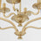 Quorum Maryse 4Lt Entry Light, Aged Brass
