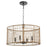 Quorum Abaca 4Lt Pendant, Matte Black