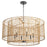 Quorum Abaca 6Lt Pendant, Matte Black