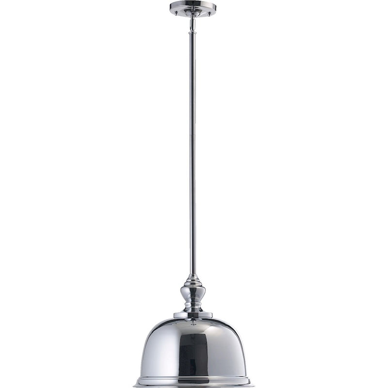 Quorum 1 Light Pendant, Chrome