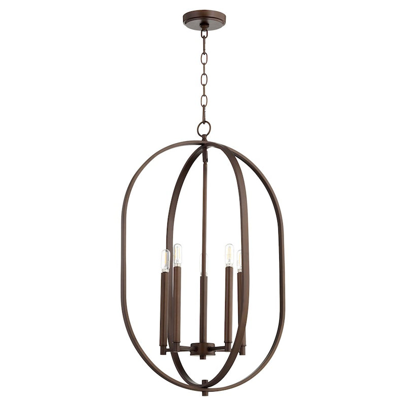 Quorum Collins 4 Light Entry, Oiled Bronze