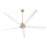 Quorum Revel 80" Patio Fan, Aged Brass/Studio White