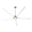 Quorum Revel 80" Patio Fan, Aged Brass/Studio White