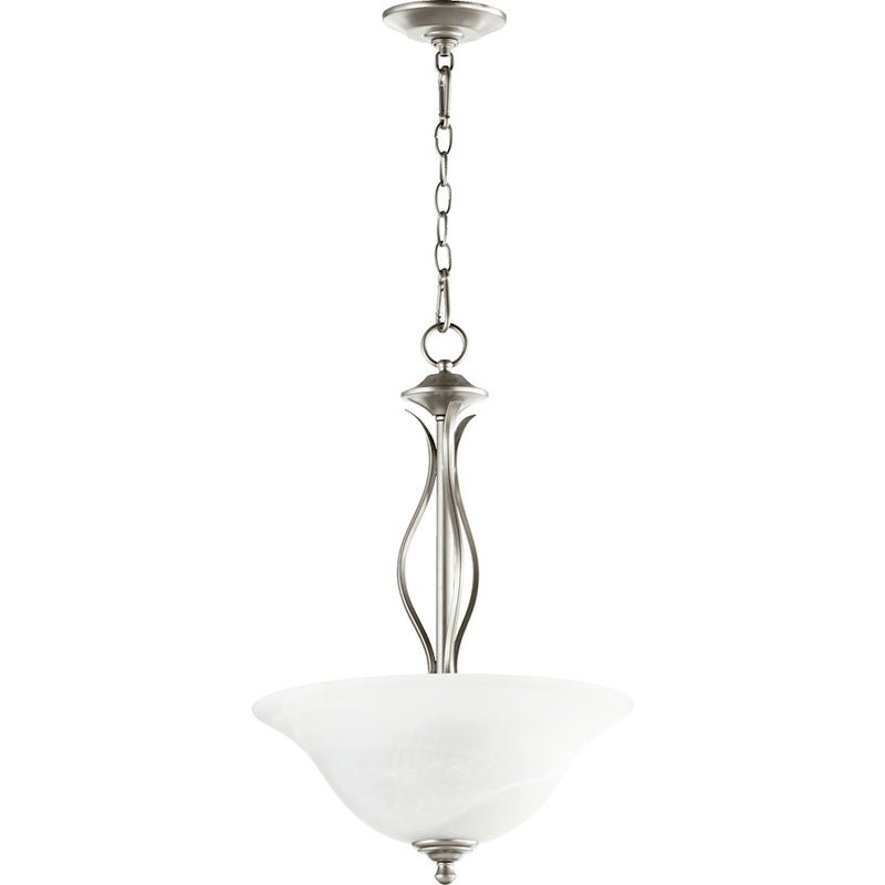 Quorum Spencer 3 Light Pendant, Classic Nickel