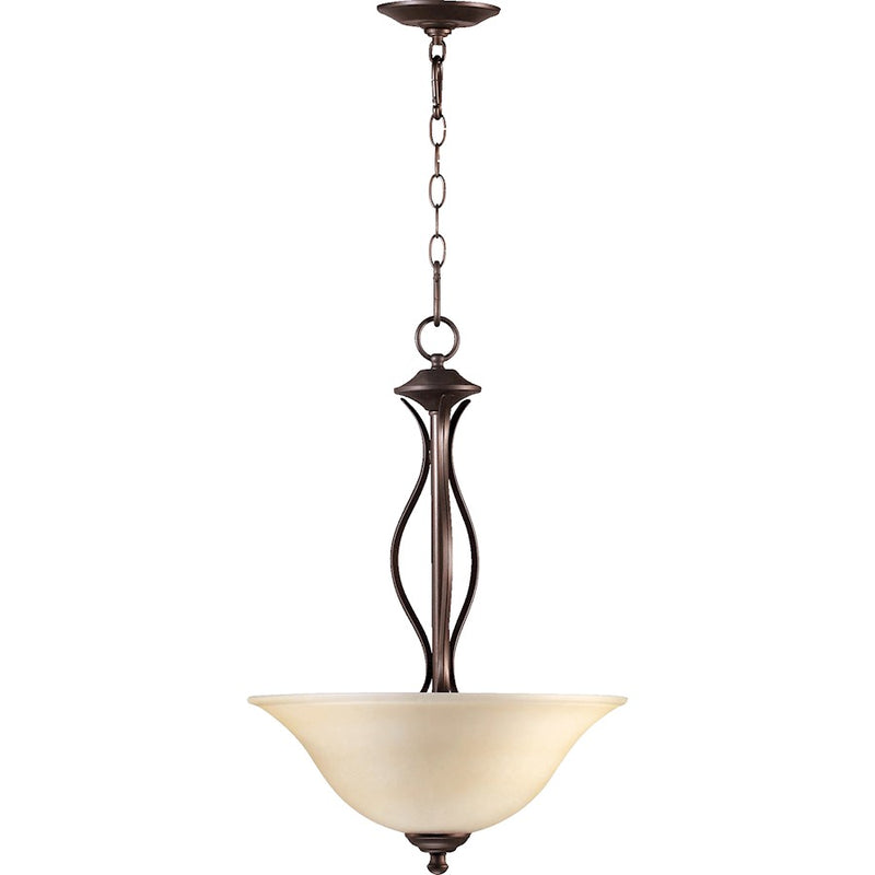 Quorum Spencer 3 Light Pendant, Oiled Bronze