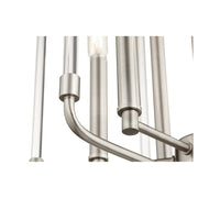 Quorum Optic 6 Light Entry, Satin Nickel