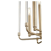 Quorum Optic 6 Light Entry, Aged Brass