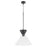 Quorum Beldar Pendant, Matte Black/Clear Glass/Clear - 8119-259