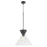Quorum Beldar Pendant, Matte Black/Clear Glass/Clear