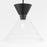 Quorum Beldar Pendant, Matte Black/Clear Glass/Clear