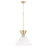 Quorum Beldar Pendant, Aged Brass/Clear Glass/Clear - 8119-280