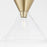 Quorum Beldar Pendant, Aged Brass/Clear Glass/Clear