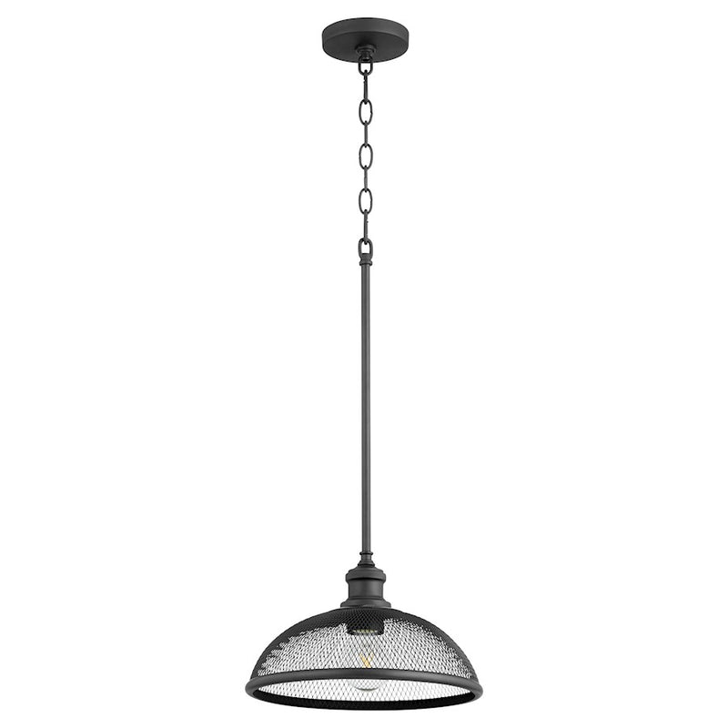 Quorum Omni 1 Light Pendant, Noir