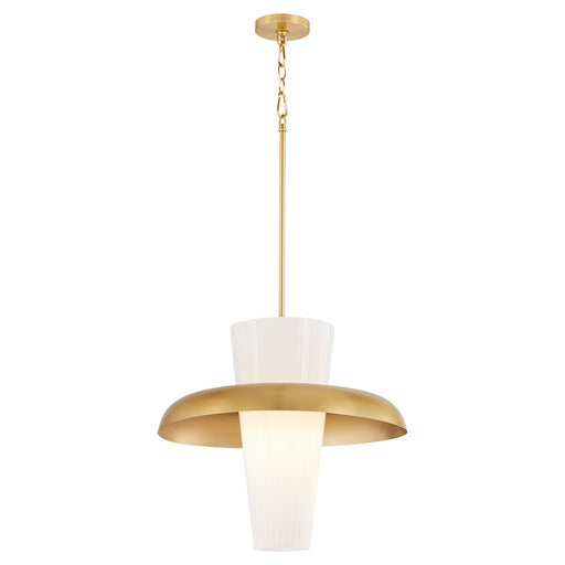 Quorum Mallory 16" Pendant, Aged Brass