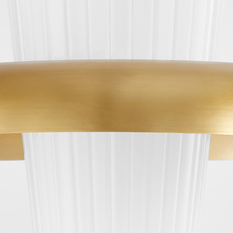 Quorum Mallory 16" Pendant, Aged Brass