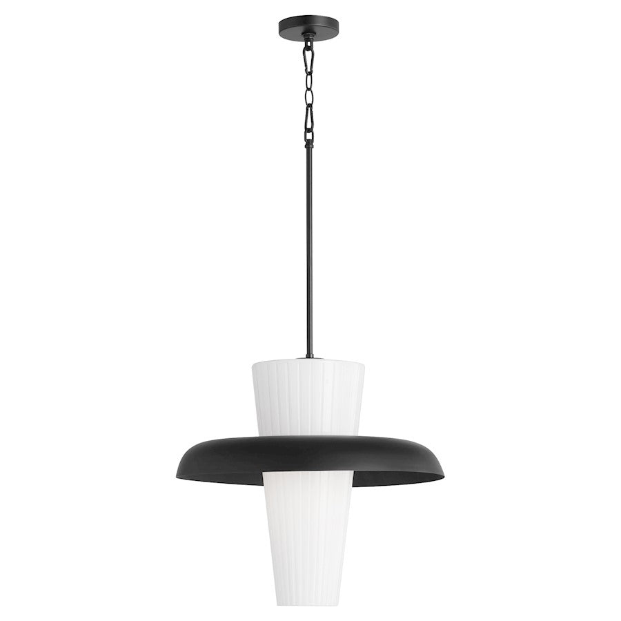 Quorum Mallory 20" Pendant, Matte Black - 8227-20-59