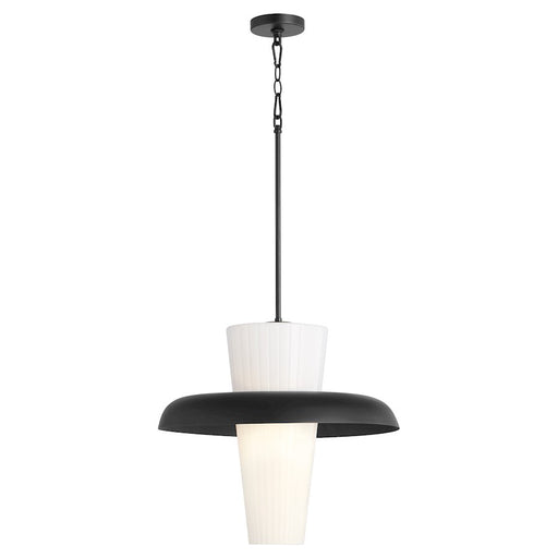 Quorum Mallory 20" Pendant, Matte Black