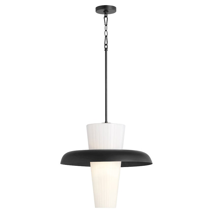 Quorum Mallory 20" Pendant, Matte Black