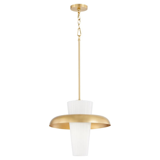 Quorum Mallory 20" Pendant, Aged Brass