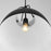 Quorum 15" Pendant, Matte Black