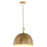 Quorum Artisan 1Lt 14" Dome Pendant, Artisan Brass