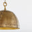 Quorum Artisan 1Lt 14" Dome Pendant, Artisan Brass
