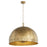 Quorum Artisan 3Lt Dome Pendant, Artisan Brass