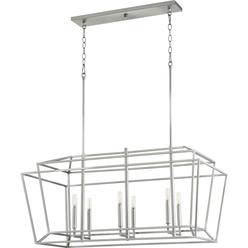 Quorum Monument 6 Light Linear, Classic Nickel