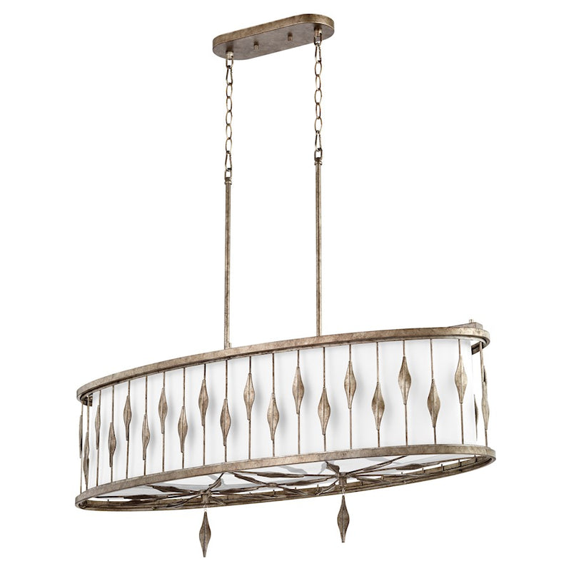 Quorum Cordon 5 Light Pendant, Persian Gray