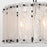 Quorum Prestige 4Lt Pendant, Matte Black/Clear/Alabaster