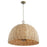 Quorum 24" Wicker Pendant, Artisan Brass
