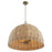 Quorum 24" Wicker Pendant, Artisan Brass