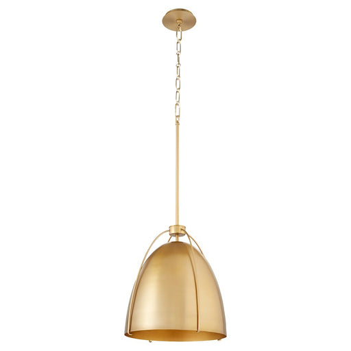 Quorum Jamie 1Lt 15" Pendant, Aged Brass - 860-1-80