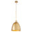 Quorum Jamie 1Lt 15" Pendant, Aged Brass