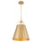 Quorum Ellen 1Lt 15" Pendant, Aged Brass