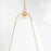 Quorum Ellen 3Lt 18" Pendant, Studio White/Aged Brass