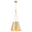 Quorum Denise 15" Pendant, Aged Brass